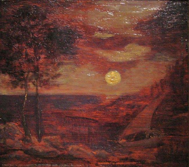 Albert Pinkham Ryder The Lovers' Boat oil painting image